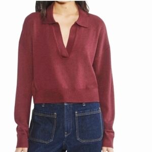 Aritzia WILFRED Clara Merino Wool Waist Sweater
